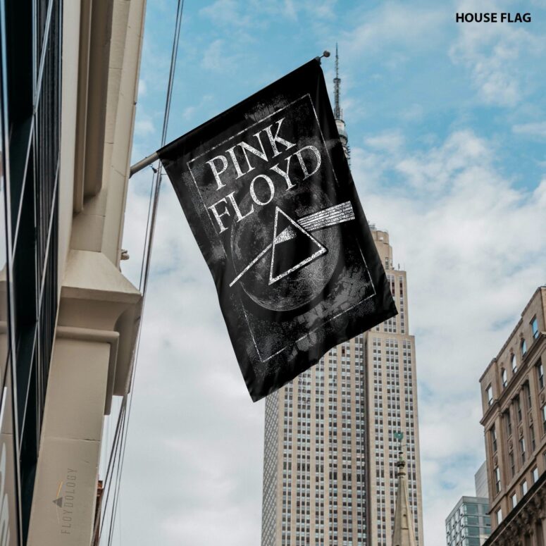 Dark Side Of The Moon Hand Drawing Art Pink Floyd Flag