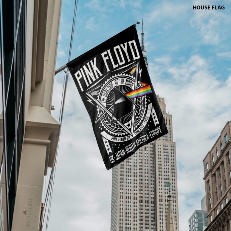 Dark Side Of The Moon Tour 1972 EMP Original Pink Floyd Flag Dark Side Of The Moon Tour 1972 EMP Original Pink Floyd Flag