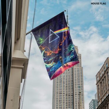Looking For Dark Side Of The Moon Pink Floyd Vertical House Flag