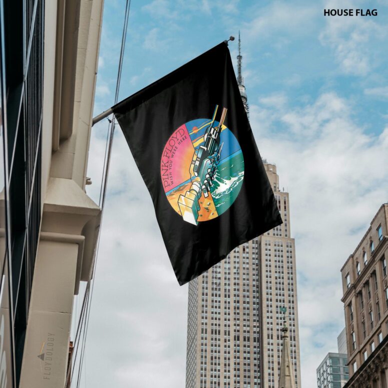 Wish You Were Here Pink Floyd Vertical House Flag