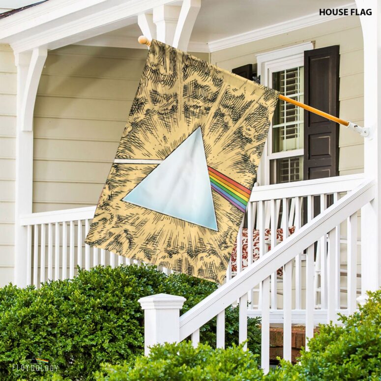 Dark Side Of The Moon Cartoon Style Pink Floyd Flag Dark Side Of The Moon Cartoon Style Pink Floyd Flag