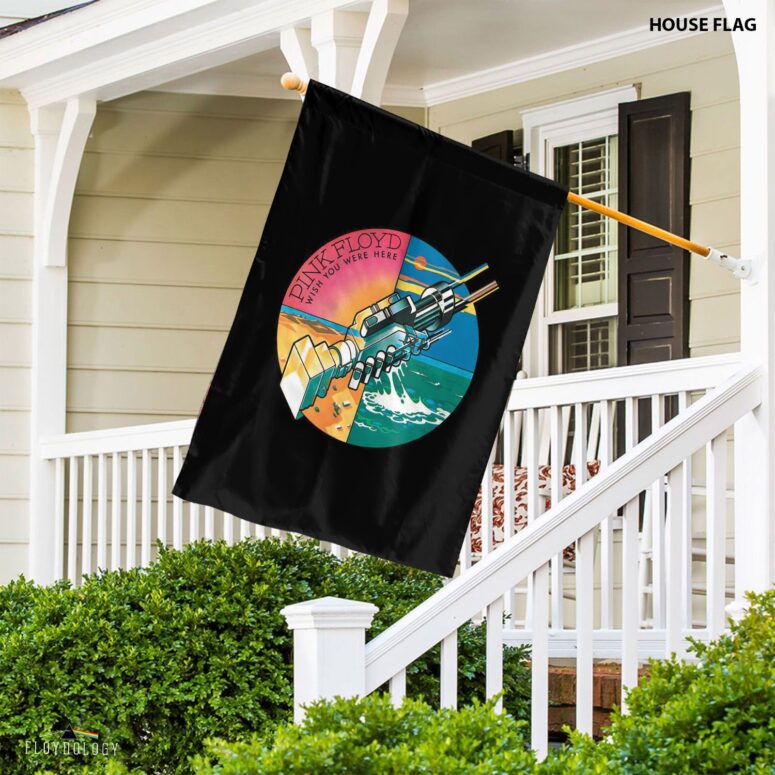 Wish You Were Here Pink Floyd Vertical House Flag