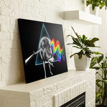 Adam Eva Dark Side Of The Moon Pink Floyd Canvas