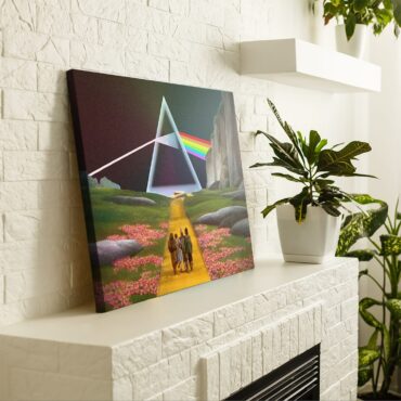 Dark Side of the Rainbow x Wizard of Oz at The Logan Theatre Pink Floyd Canvas
