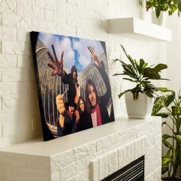 Fish Eye Photo Of Pink Floyd Canvas