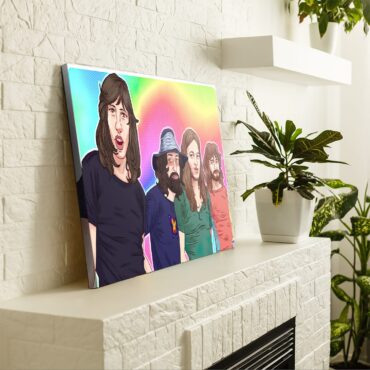 Pink Floyd Band Digital Art Canvas