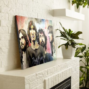 Pink Floyd Band Water Color Art Canvas