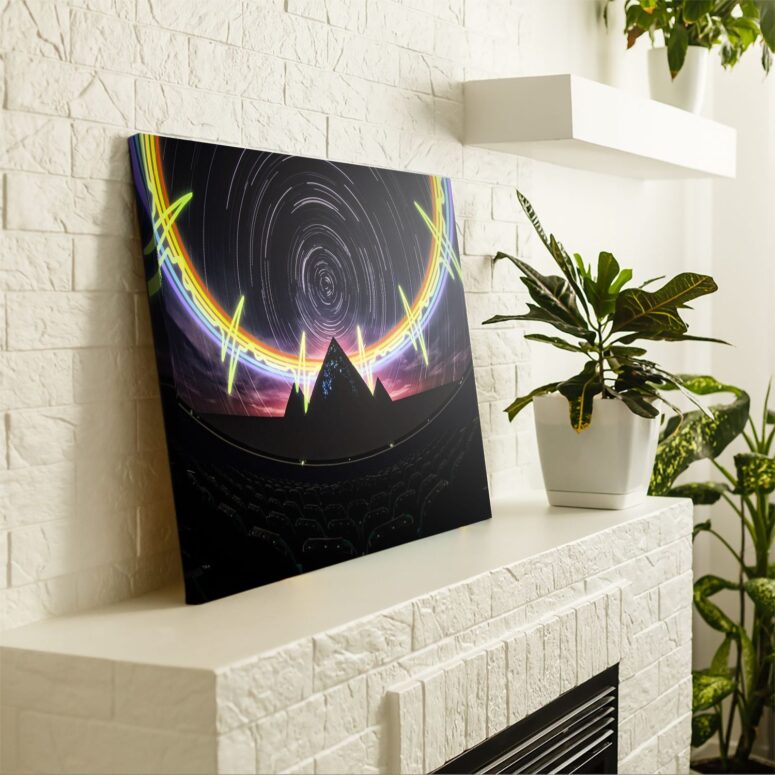 Pink Floyd The Dark Side Of The Moon Pyramid Night Sky Canvas Pink Floyd The Dark Side Of The Moon Pyramid Night Sky Canvas