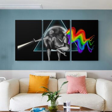Adam Eva Dark Side Of The Moon Pink Floyd Canvas Adam Eva Dark Side Of The Moon Pink Floyd Canvas