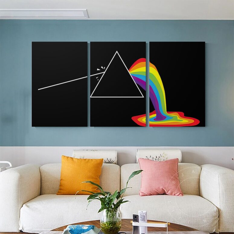 Dark Side The Moon Shot Pink Floyd Canvas
