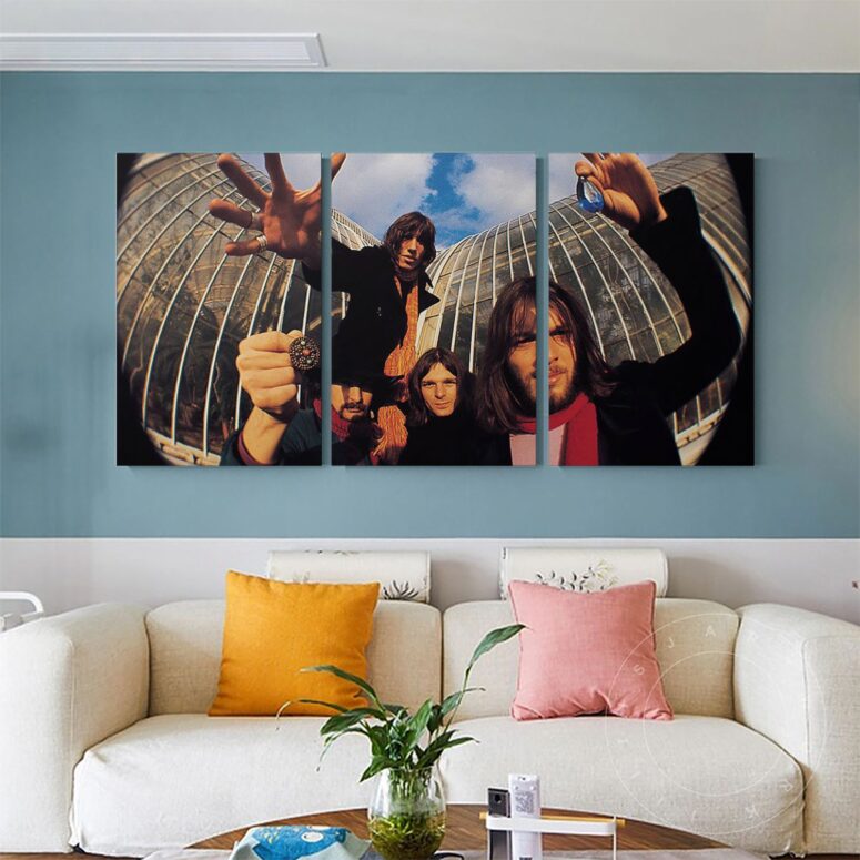 Fish Eye Photo Of Pink Floyd Canvas