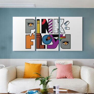 Pink Floyd Album Logo Full Color Canvas