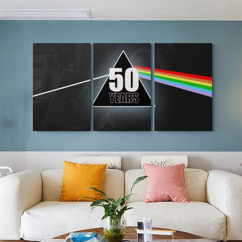 Pink Floyd Dark Side Of The Moon 50 Years Canvas