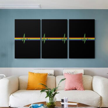 Pink Floyd Dark Side Of The Moon HeartBeat Canvas