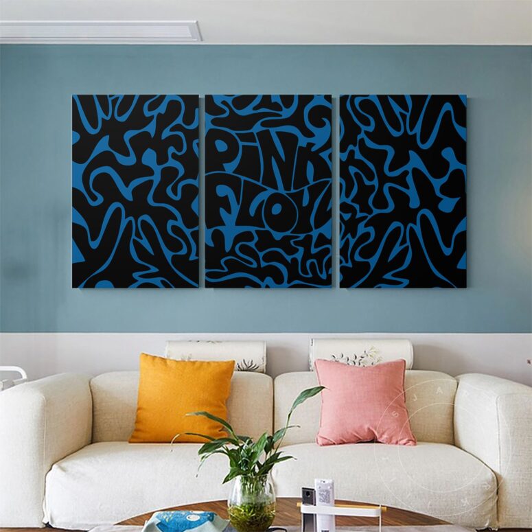 Pink Floyd Logo Cosmic psychedelic Art Canvas