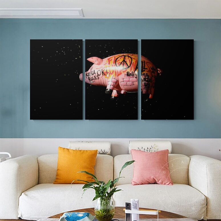 Pink Floyds Flying Pig Canvas Pink Floyds Flying Pig Canvas