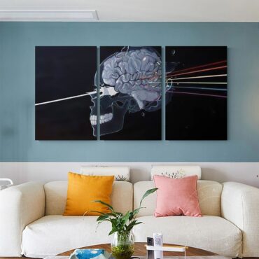 Skulll Dark Side Of The Moon Pink Floyd Canvas Skulll Dark Side Of The Moon Pink Floyd Canvas