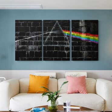 The Dark Side Of The Moon In The Wall Art Pink Floyd Canvas