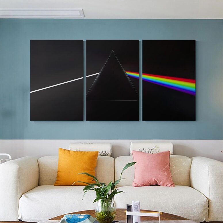 The Dark Side of the Moon Illustrator Pink Floyd Canvas The Dark Side of the Moon Illustrator Pink Floyd Canvas