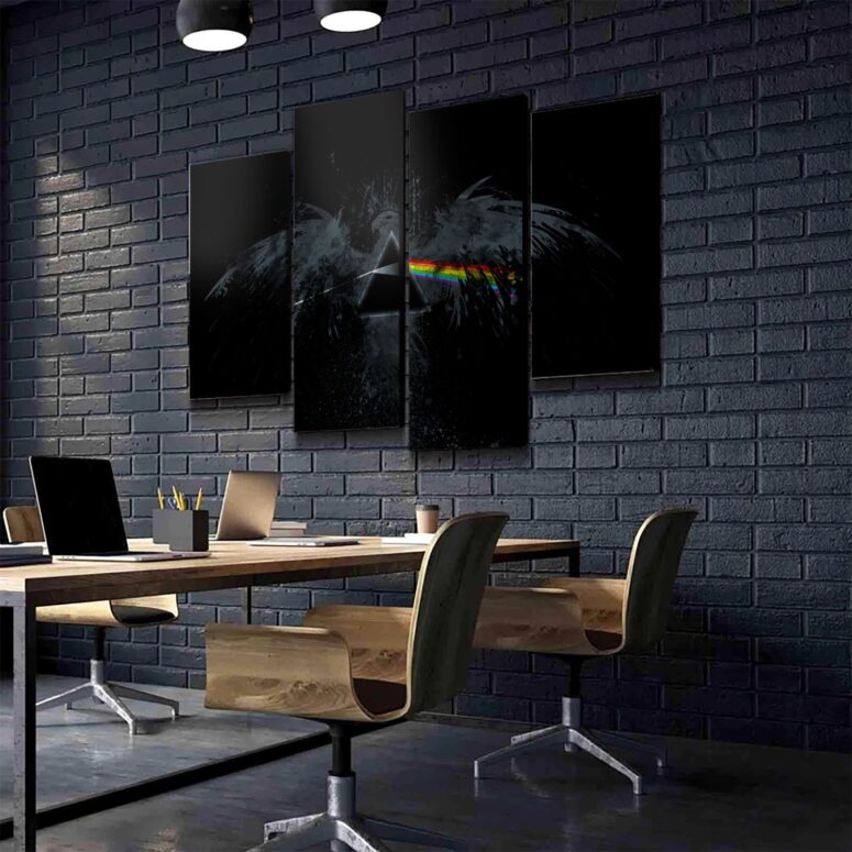 Dark Side Of The Moon Eagle Art Pink Floyd Canvas Dark Side Of The Moon Eagle Art Pink Floyd Canvas