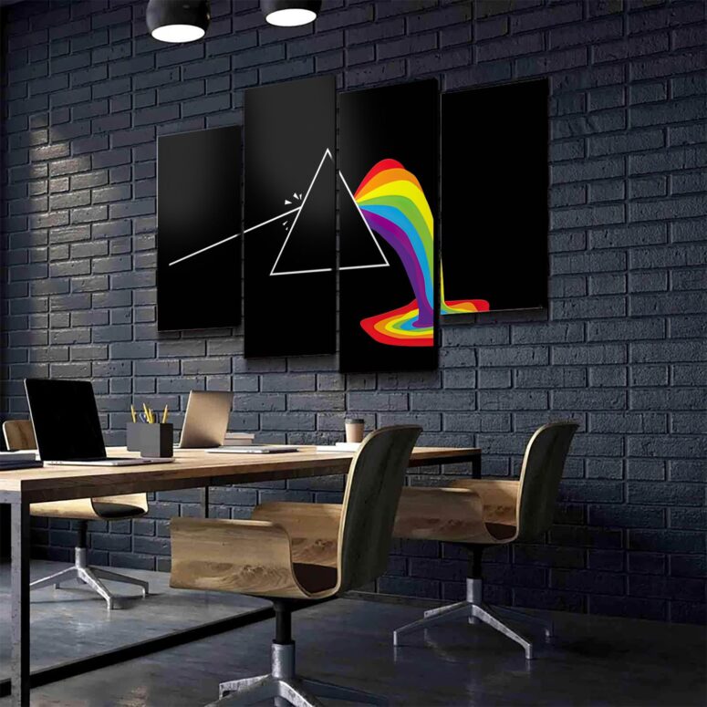 Dark Side The Moon Shot Pink Floyd Canvas