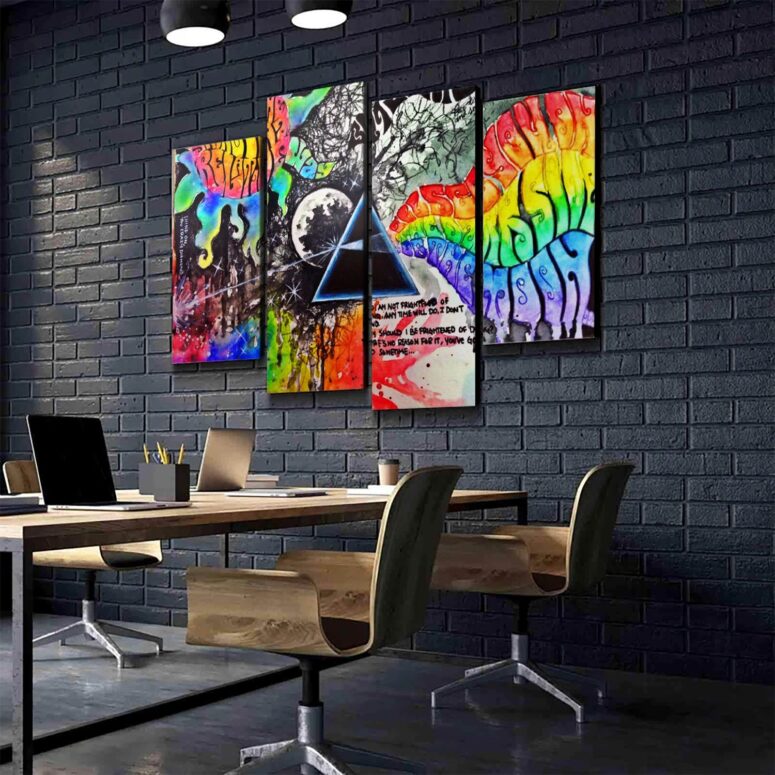 Ill see you on the Dark Side of the Moon Pink Floyd Canvas Ill see you on the Dark Side of the Moon Pink Floyd Canvas