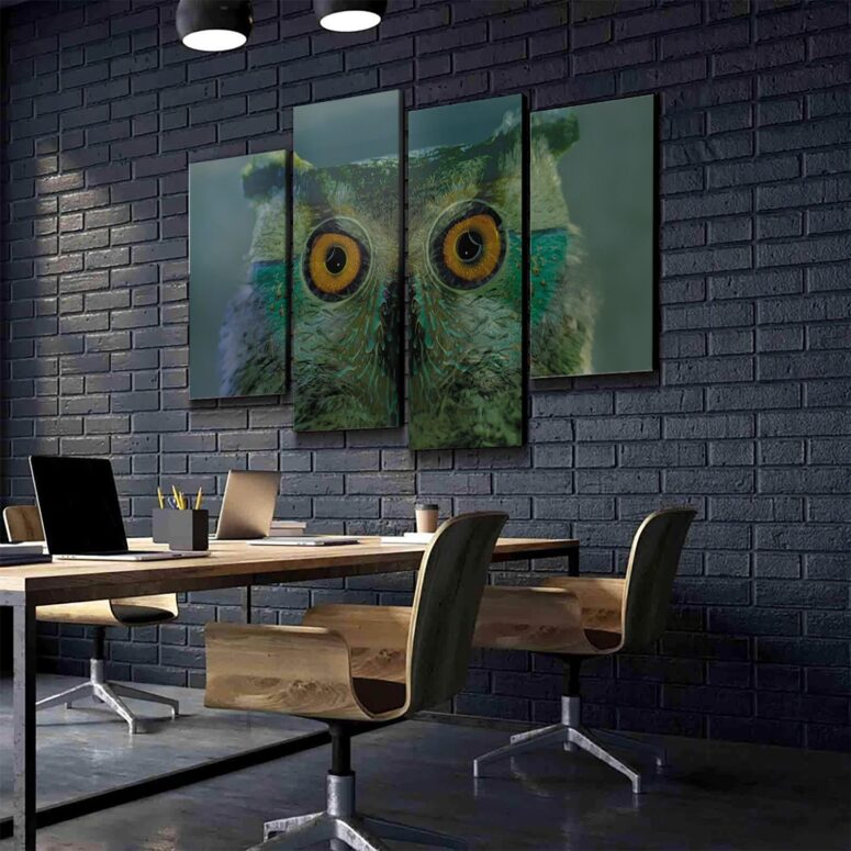 Pulse Owl Eyes Pink Floyd Canvas