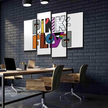 Pink Floyd Album Logo Full Color Canvas Pink Floyd Album Logo Full Color Canvas