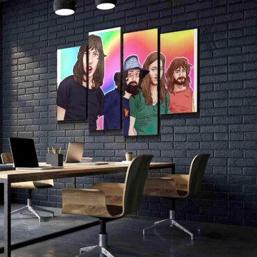 Pink Floyd Band Digital Art Canvas Pink Floyd Band Digital Art Canvas