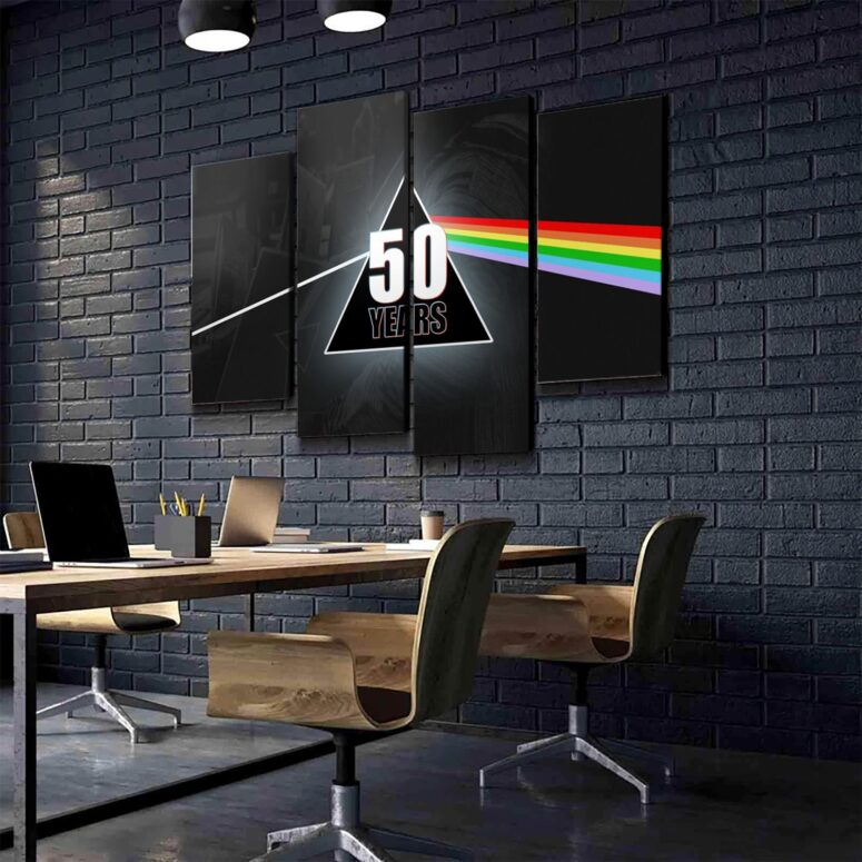 Pink Floyd Dark Side Of The Moon 50 Years Canvas