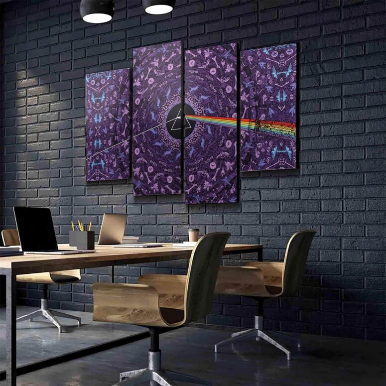 Pink Floyd Dark Side of the Moon Album Psychedelic Canvas Pink Floyd Dark Side of the Moon Album Psychedelic Canvas
