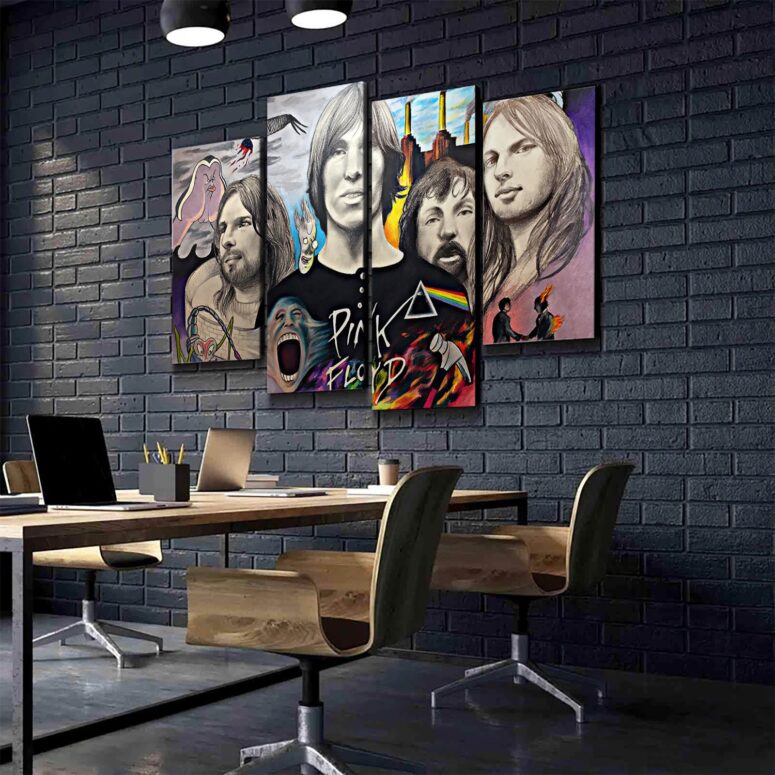 Pink Floyd Drawing Fan Art Canvas Pink Floyd Drawing Fan Art Canvas