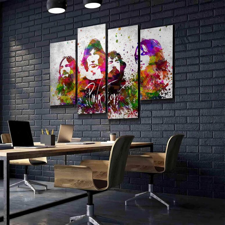 Pink Floyd in Color Canvas