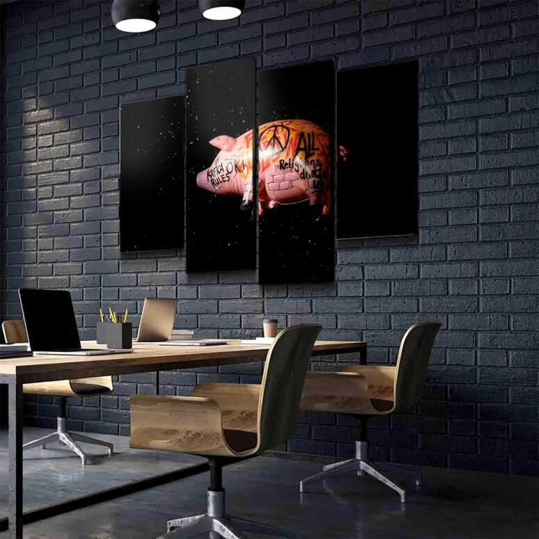 Pink Floyds Flying Pig Canvas Pink Floyds Flying Pig Canvas