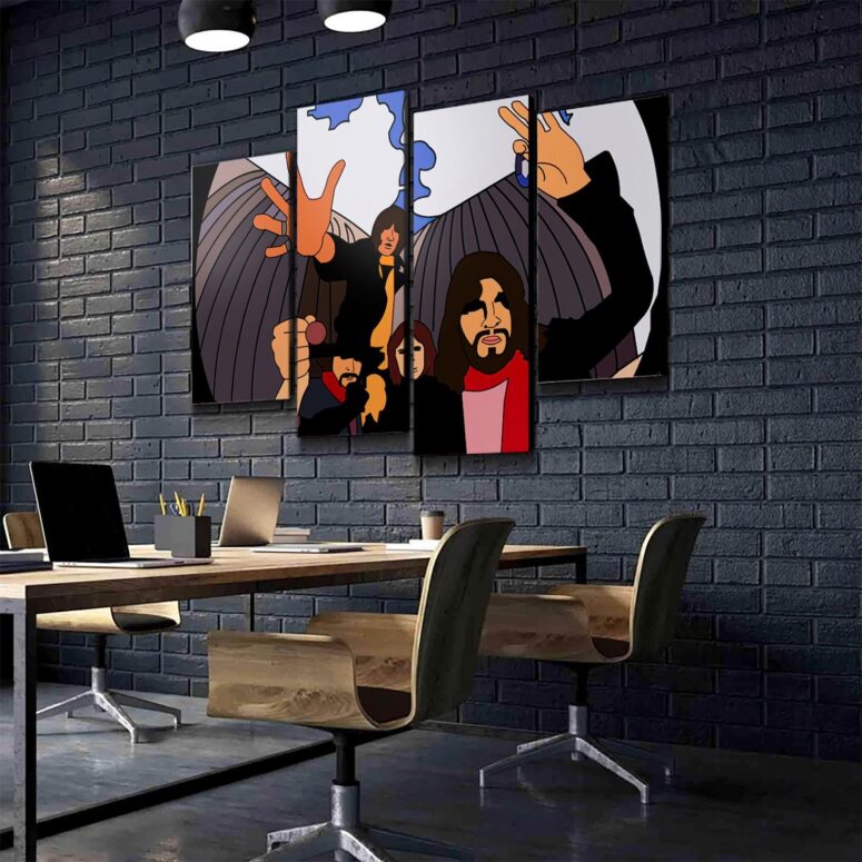 Pink Floyd Fish Eye Lense Canvas