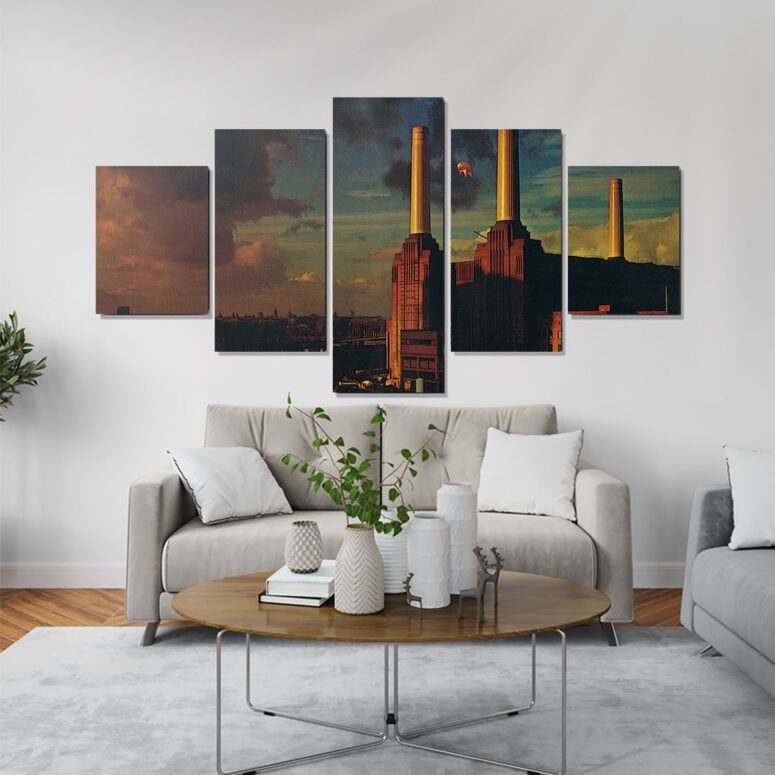 Animals Album Cover Flying Pig Battersea Power Station Canvas Animals Album Cover Flying Pig Battersea Power Station Canvas