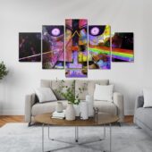 Left2d Backpack Golden Dark Side Of The Moon - OtherBrick