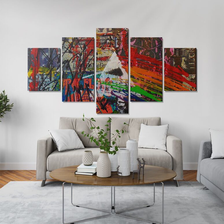 Dark Side Of The Moon Painting Stretched Pink Floyd Canvas Dark Side Of The Moon Painting Stretched Pink Floyd Canvas