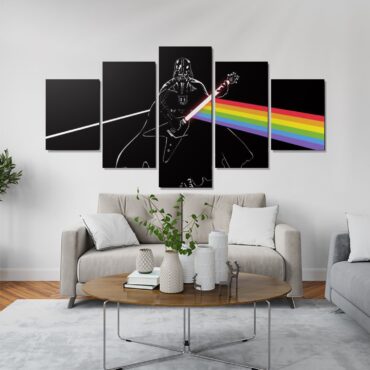 Darth Vader of The Moon Pink Floyd Canvas