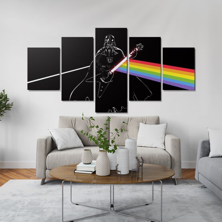 Darth Vader of The Moon Pink Floyd Canvas