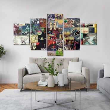 Pink Floyd Albums Collage Canvas Pink Floyd Albums Collage Canvas