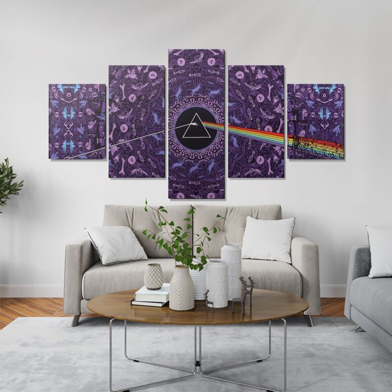 Pink Floyd Dark Side of the Moon Album Psychedelic Canvas Pink Floyd Dark Side of the Moon Album Psychedelic Canvas
