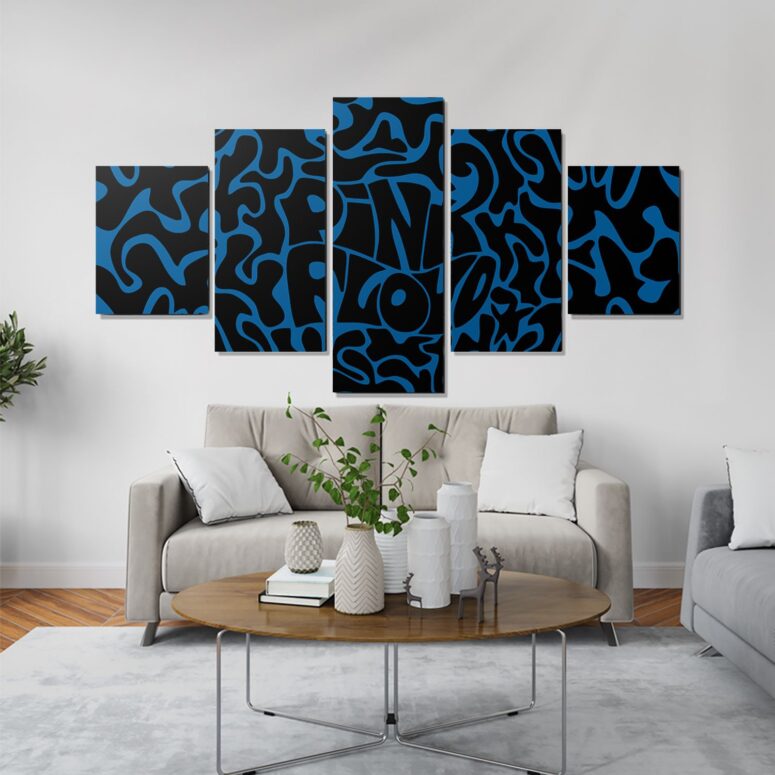 Pink Floyd Logo Cosmic psychedelic Art Canvas