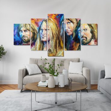 Pink Floyd Members Water Color Art Canvas Pink Floyd Members Water Color Art Canvas