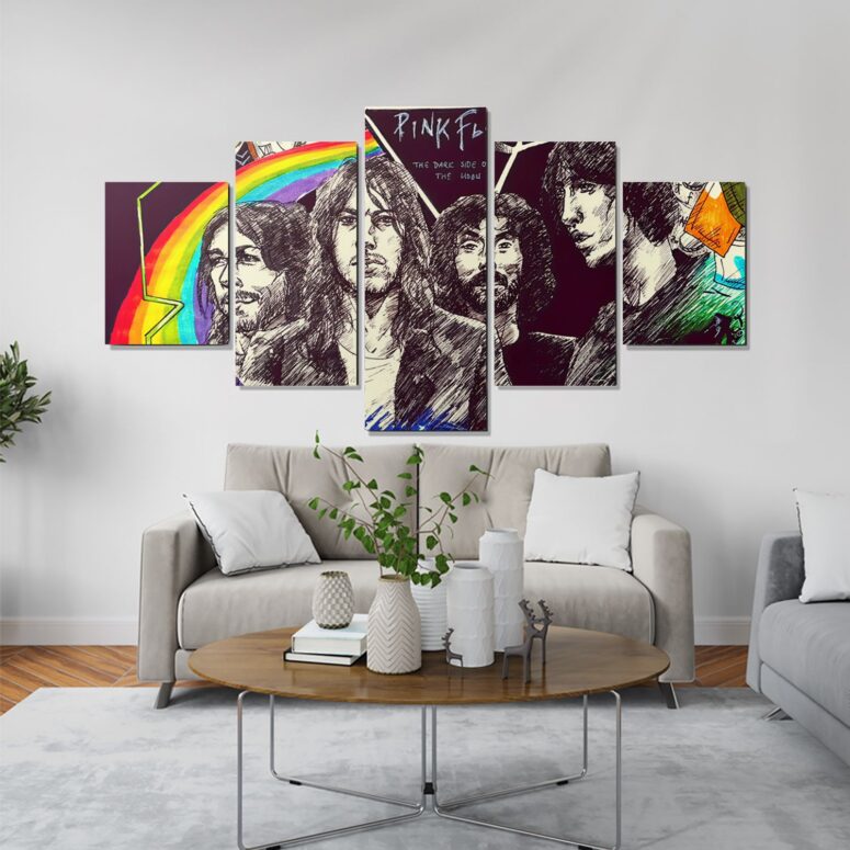 Pink Floyd The dark side of the moon Illustration Canvas