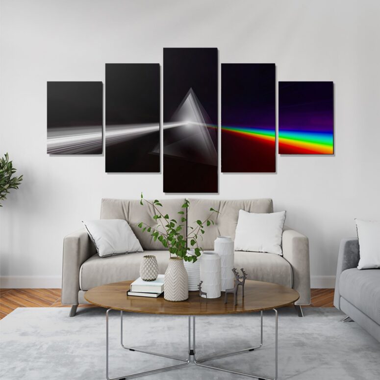 The Dark Side of The Moon Digital Painting Pink Floyd Canvas