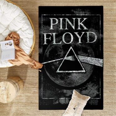 Dark Side Of The Moon Hand Drawing Art Pink Floyd Rug