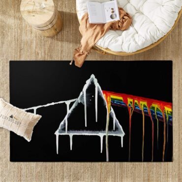 Drip Side Of The Moon Pink Floyd Rug Drip Side Of The Moon Pink Floyd Rug