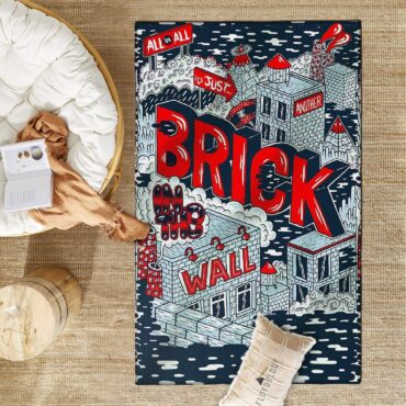 Just Brick In The Wall Pink Floyd Rug