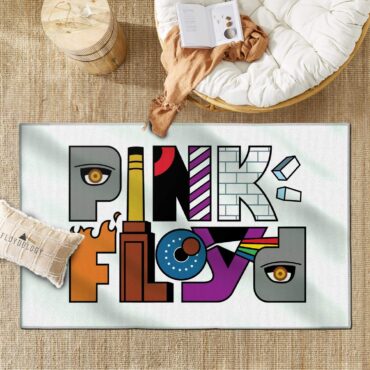 Pink Floyd Album Logo Full Color Rug